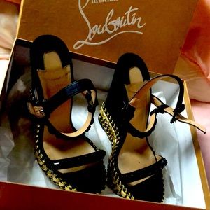 Christian Louboutin Espadrilles Wedges Authentic!